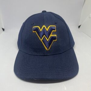 West Virginia University Mountaineers Ball Cap Truck Hat Blue Adjustable WV Logo